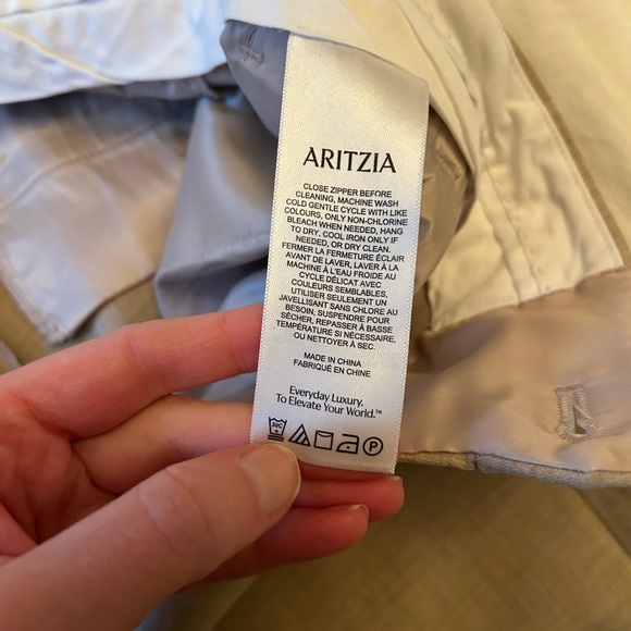 Aritzia Effortless Re-Essential Tailored Pants in Tan - Picture 8 of 8